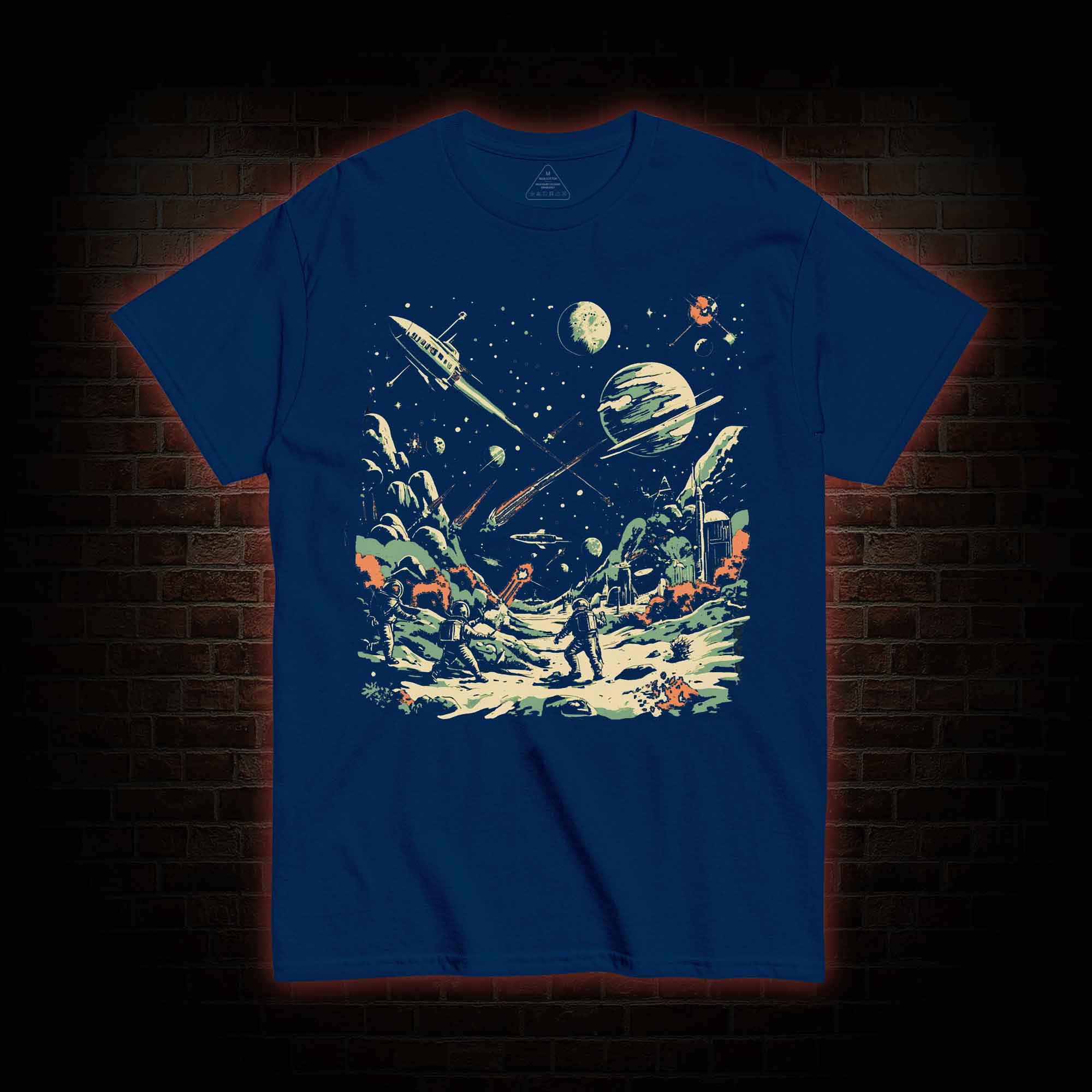 Space Battle Vintage T-shirt