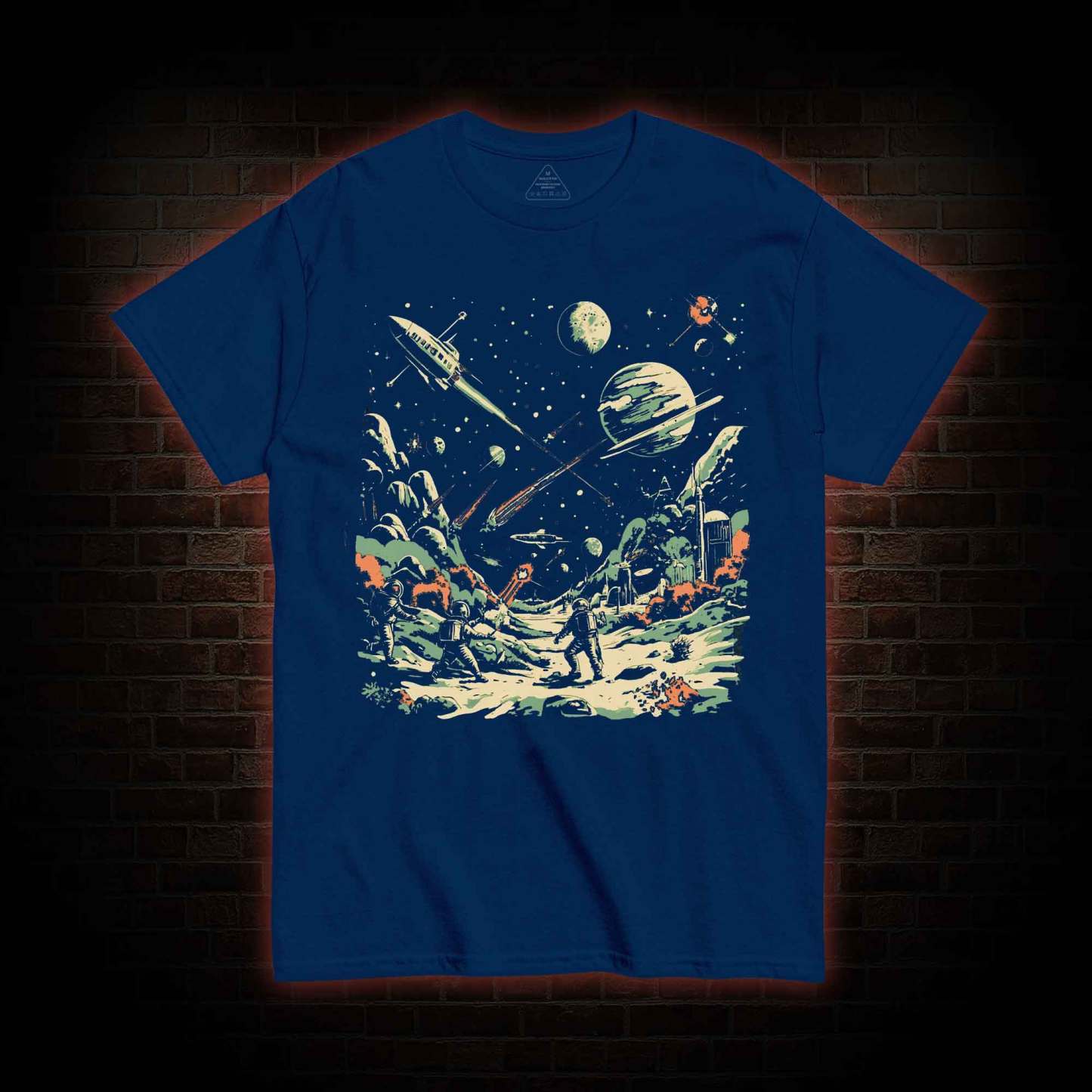 Space Battle Vintage T-shirt