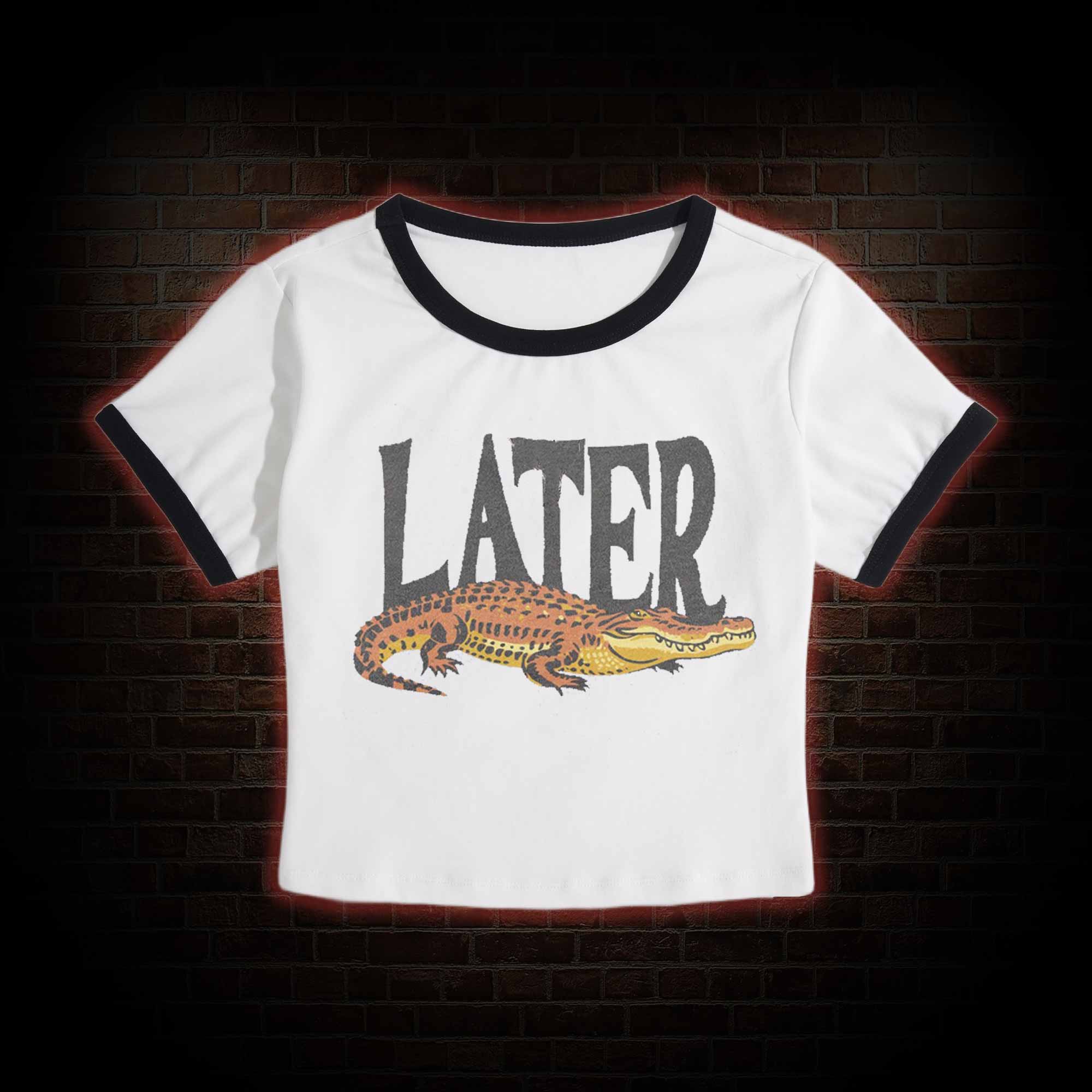 Later Slim Crop T-Shirts
