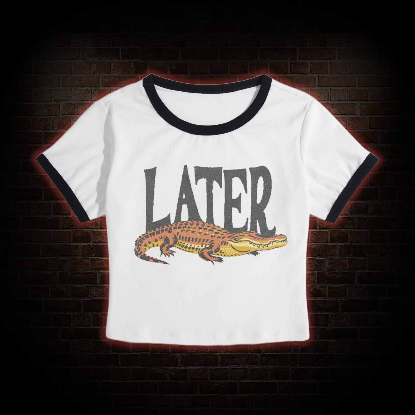 Later Slim Crop T-Shirts