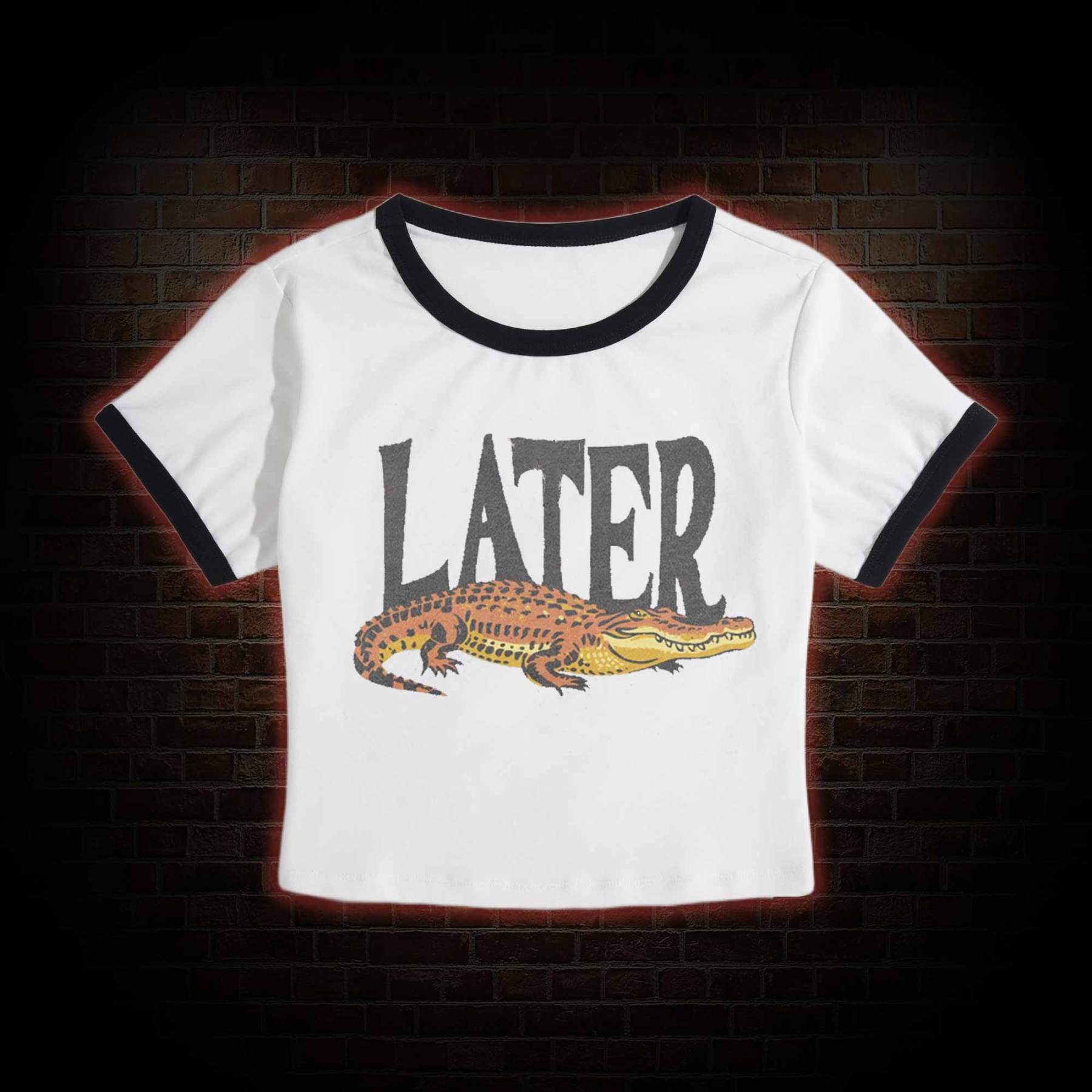 Later Slim Crop T-Shirts