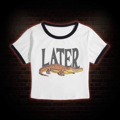 Later Slim Crop T-Shirts