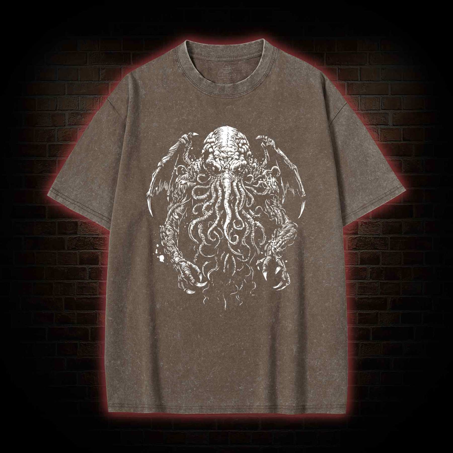 The Great Old One Cthulhu Washed T-Shirt