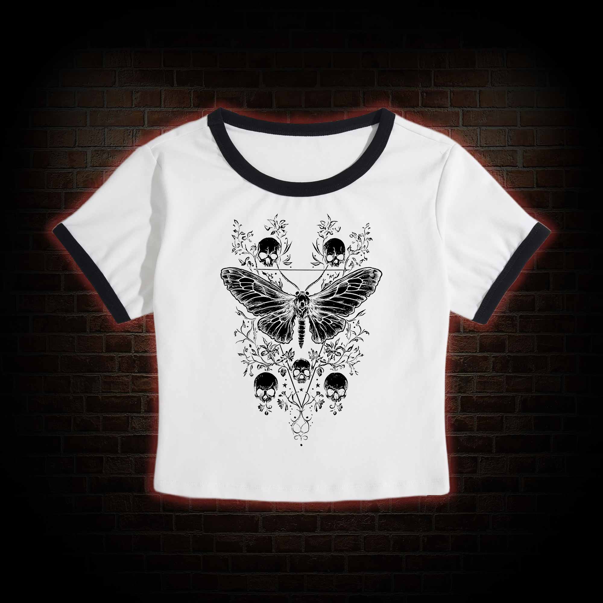 Skull Moth Baby Tee