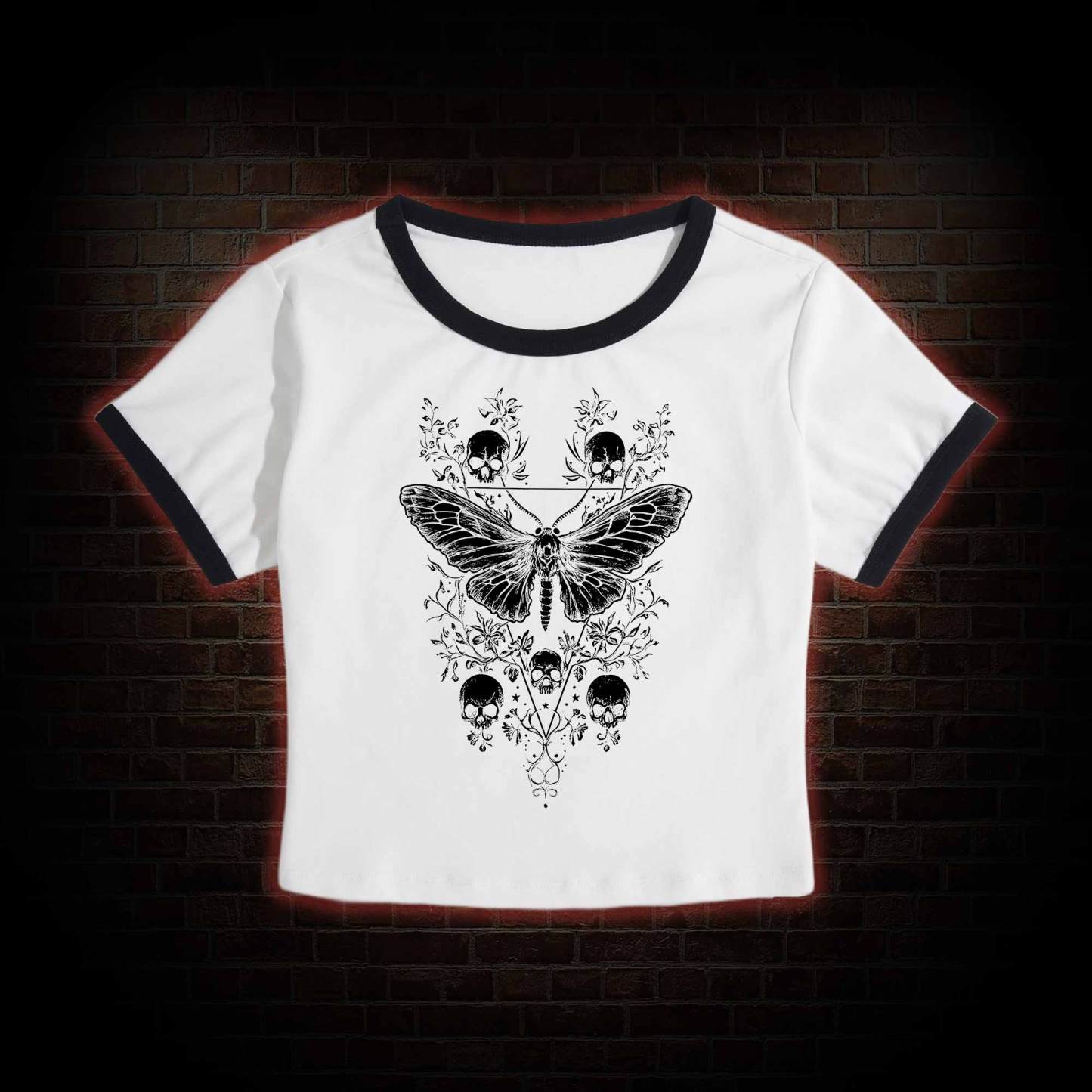 Skull Moth Baby Tee
