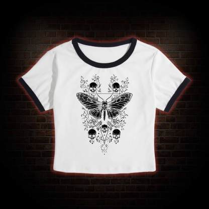 Skull Moth Baby Tee