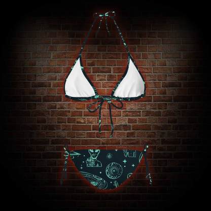 Outer Space Women's Adjustable Tie-Strap Bikini