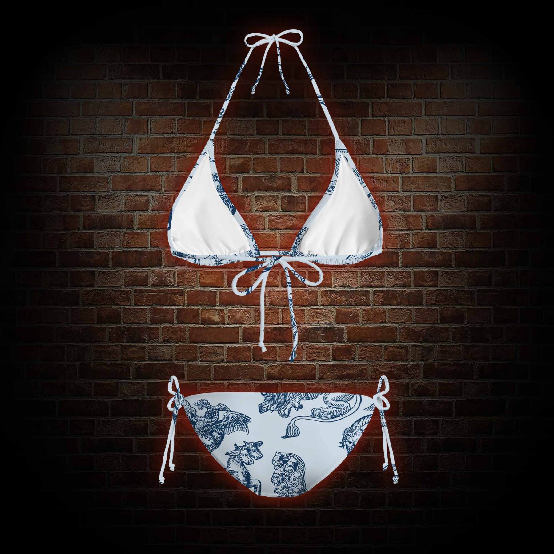 Medieval Monster Women's Adjustable Tie-Strap Bikini