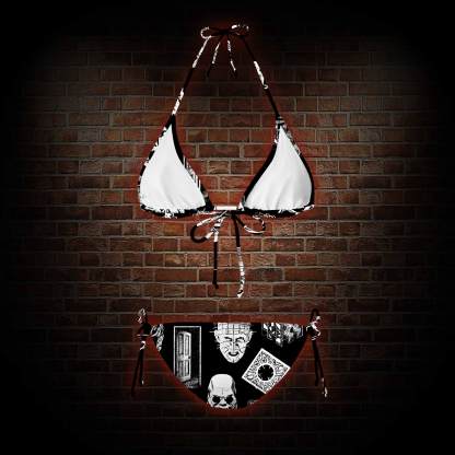 It's A Waste of Good Suffering Women's Adjustable Tie-Strap Bikini