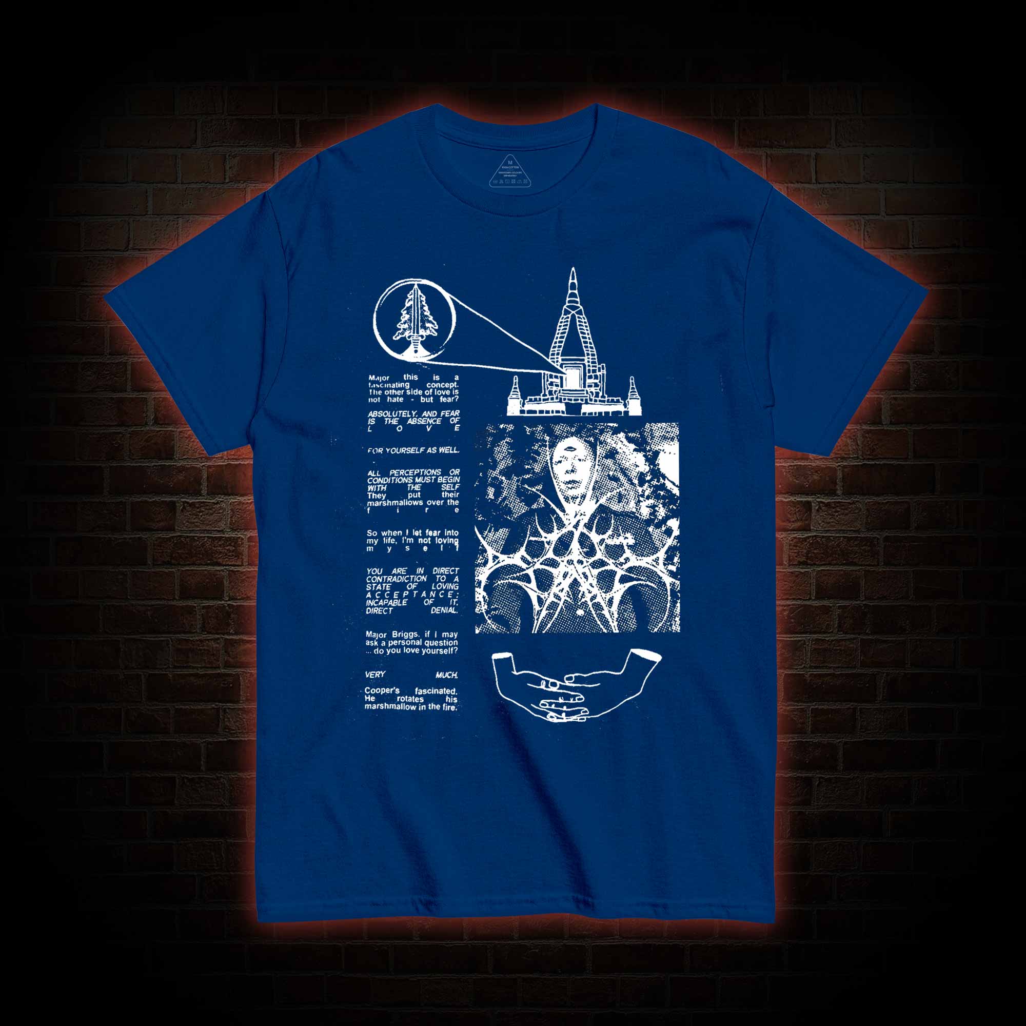 He Rotates His Marshmallow in the Fire T-shirt