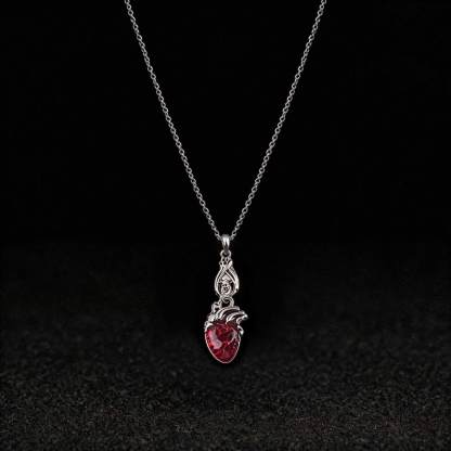Vampires Bat Bloody Heart Necklace