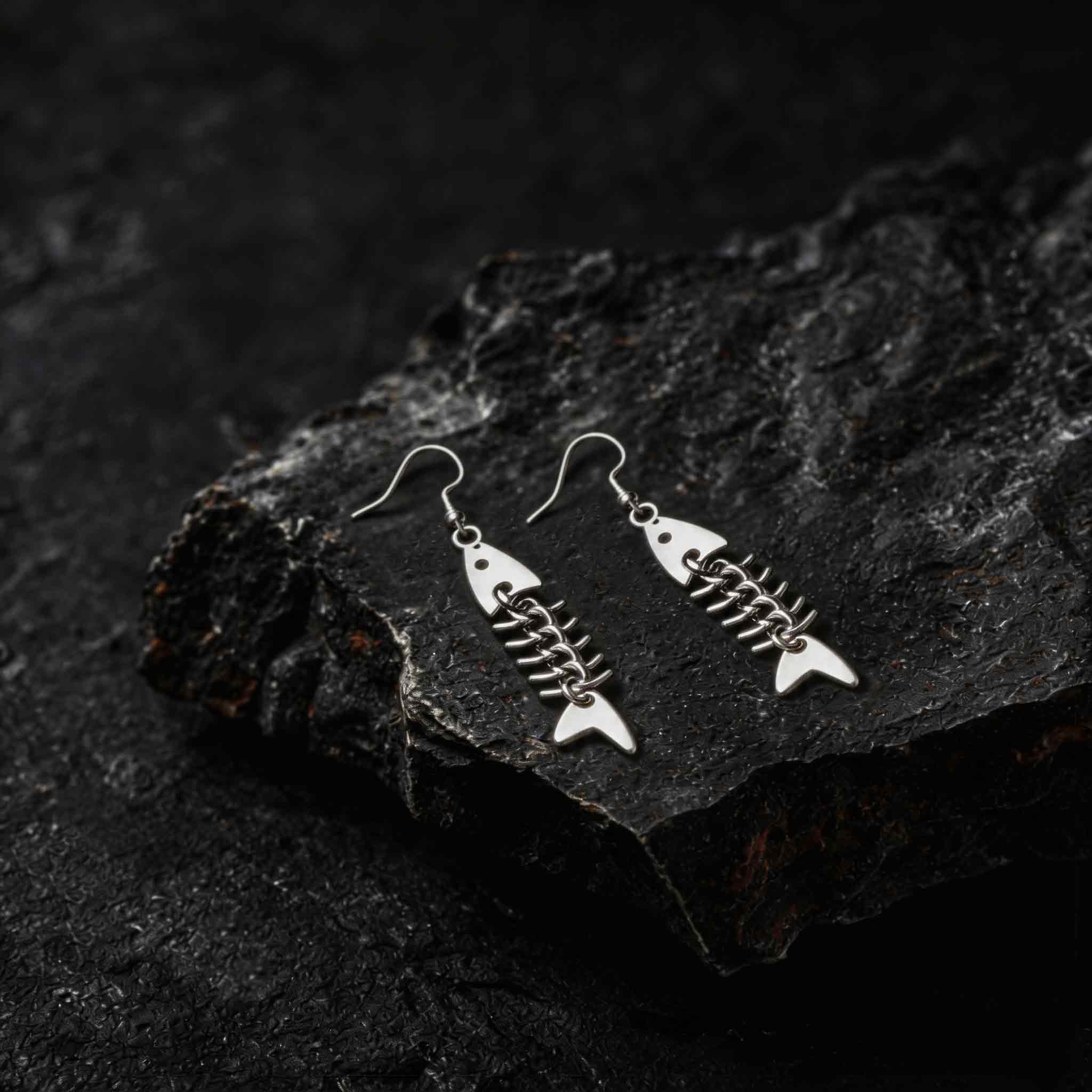 Fish Bone Earrings