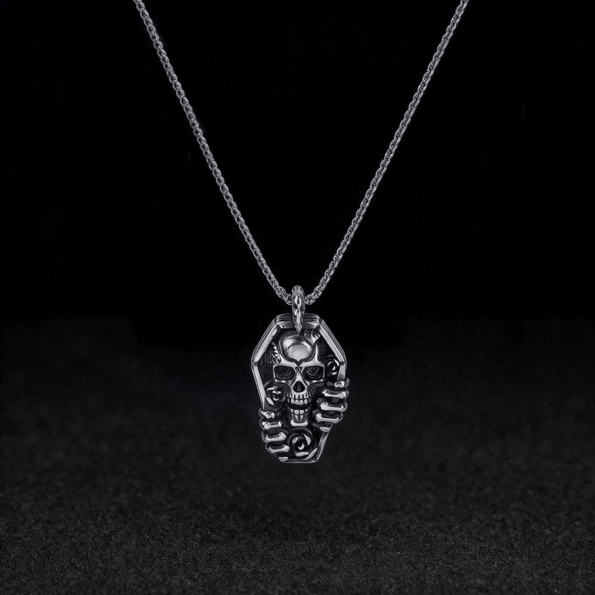 Skull Coffin Necklace