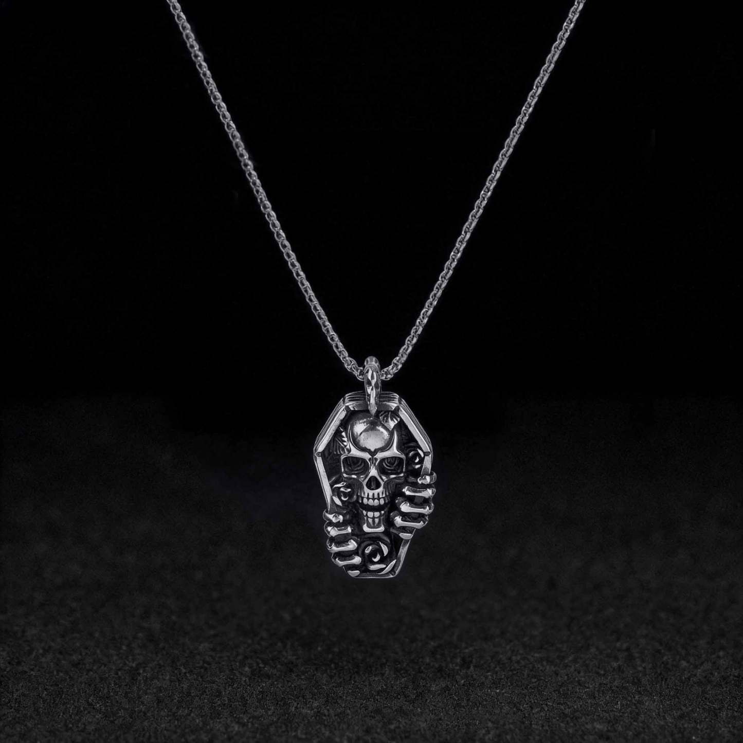 Skull Coffin Necklace