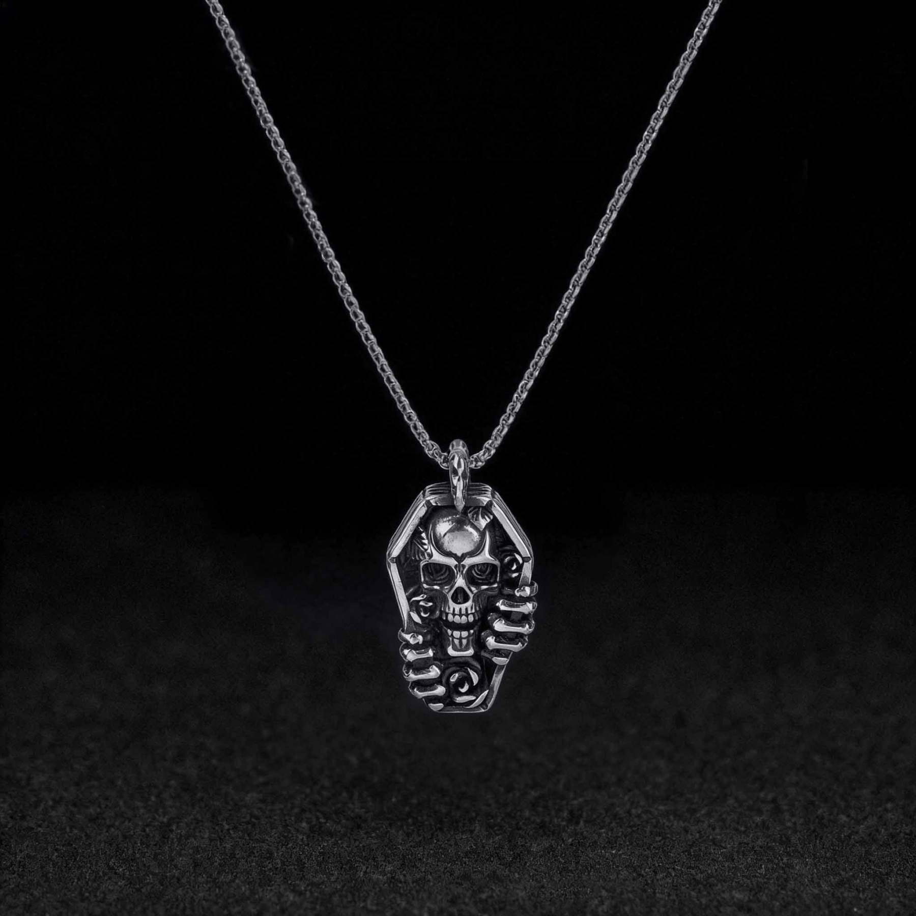 Skull Coffin Necklace