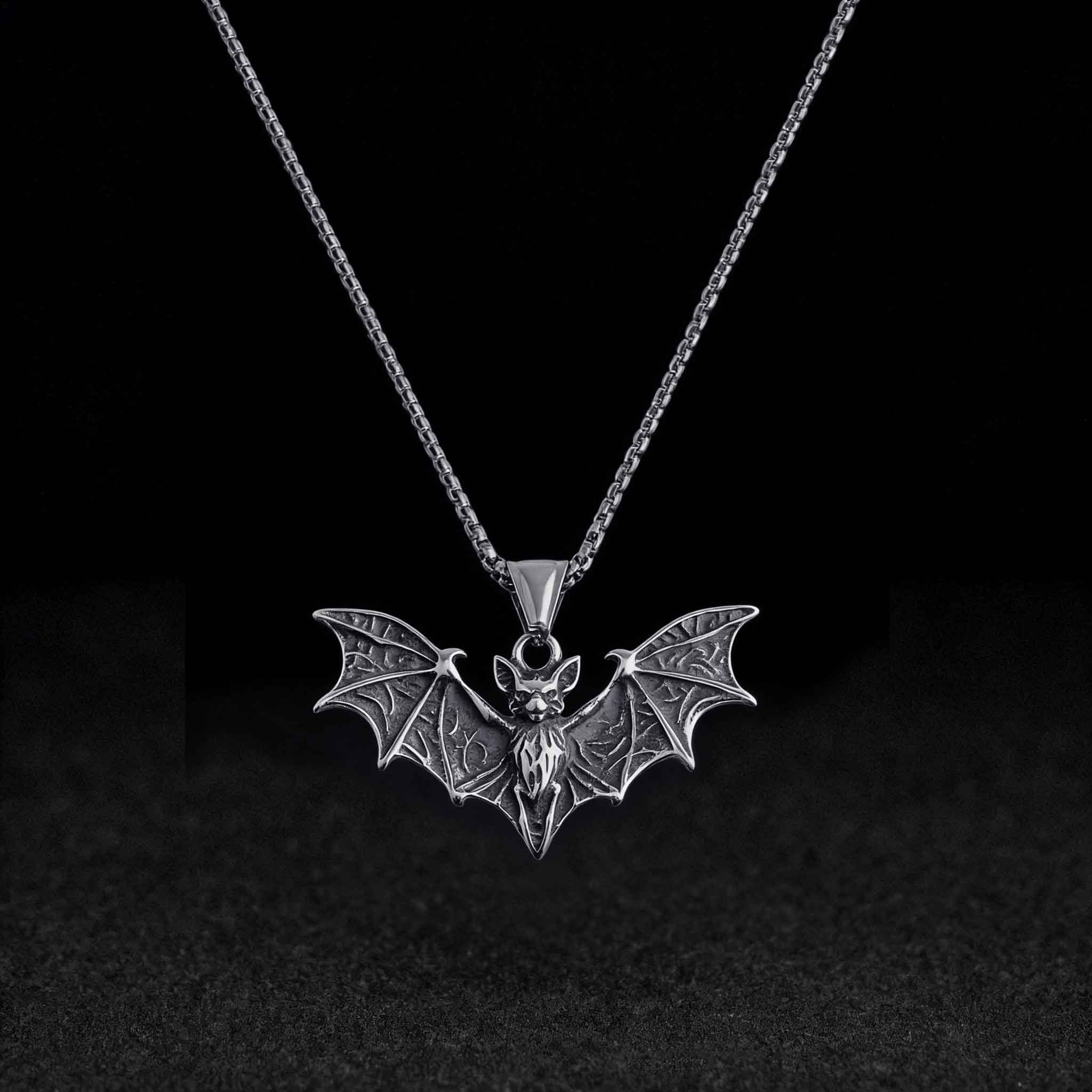 Gothic Bat Necklace
