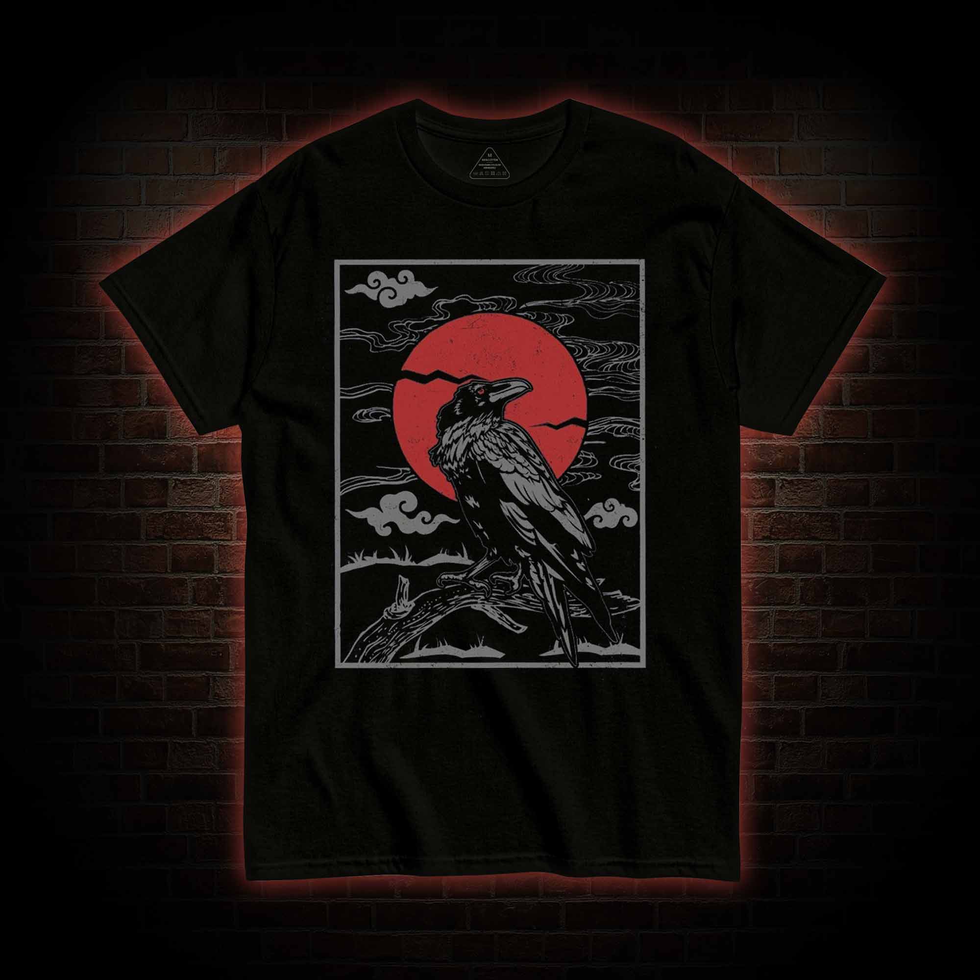 Raven Red Moon Tarot T-Shirt 