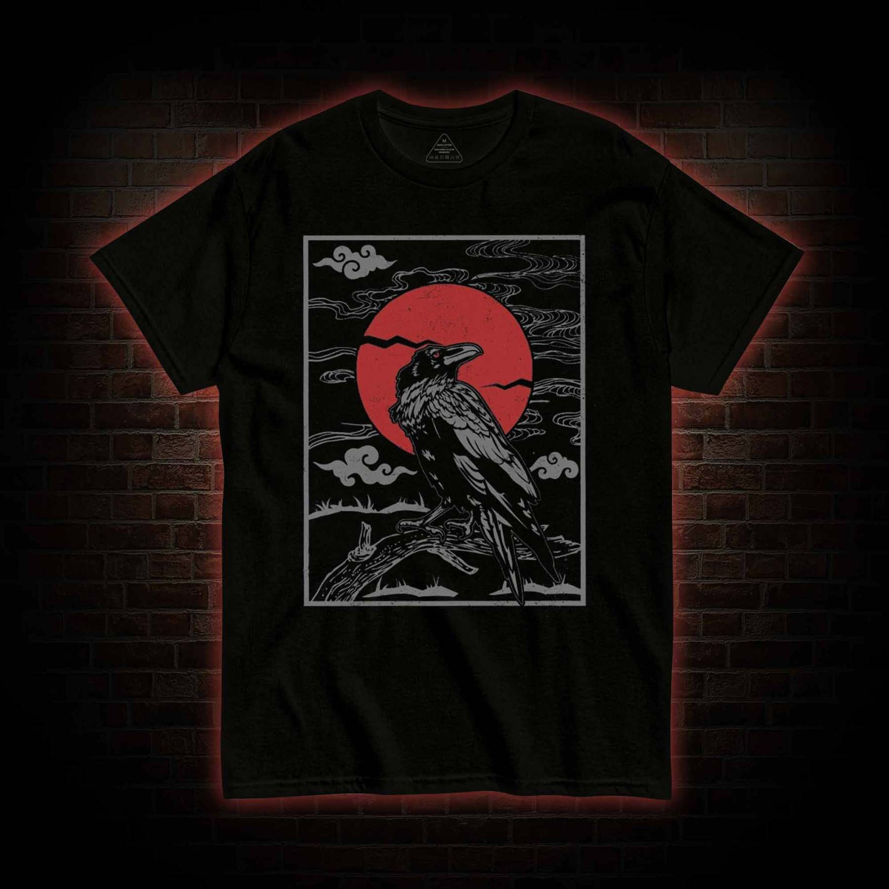 Raven Red Moon Tarot T-Shirt