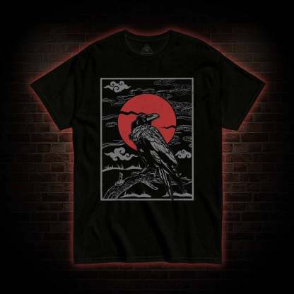 Raven Red Moon Tarot T-Shirt 