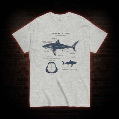 Great White Shark Biology T-Shirt 