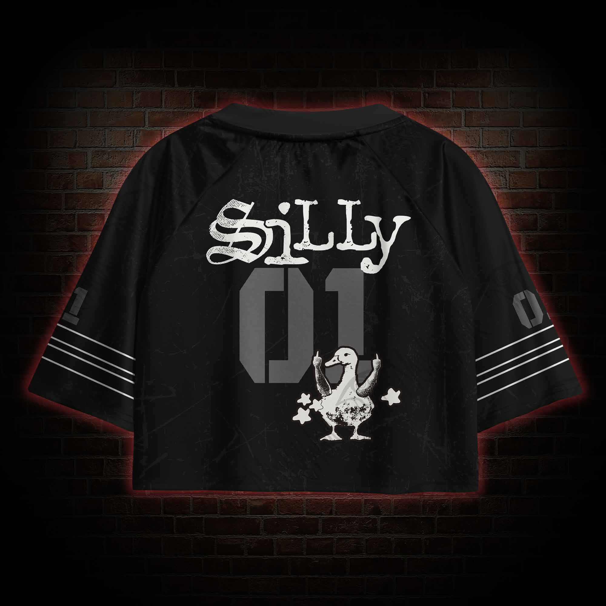 Meme Silly Duck Sports Crop Jersey