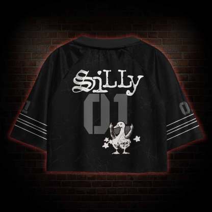 Meme Silly Duck Sports Crop Jersey
