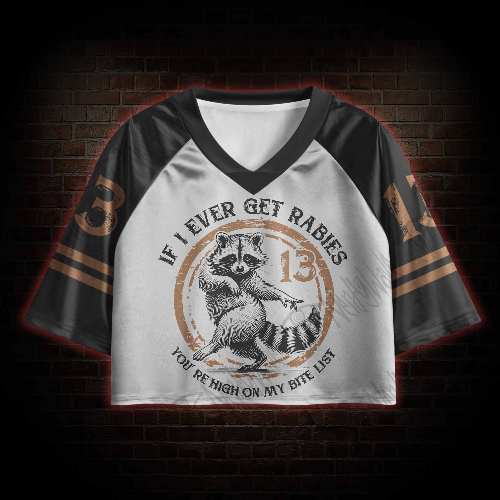 If I Ever Get Rabies Sports Crop Jersey