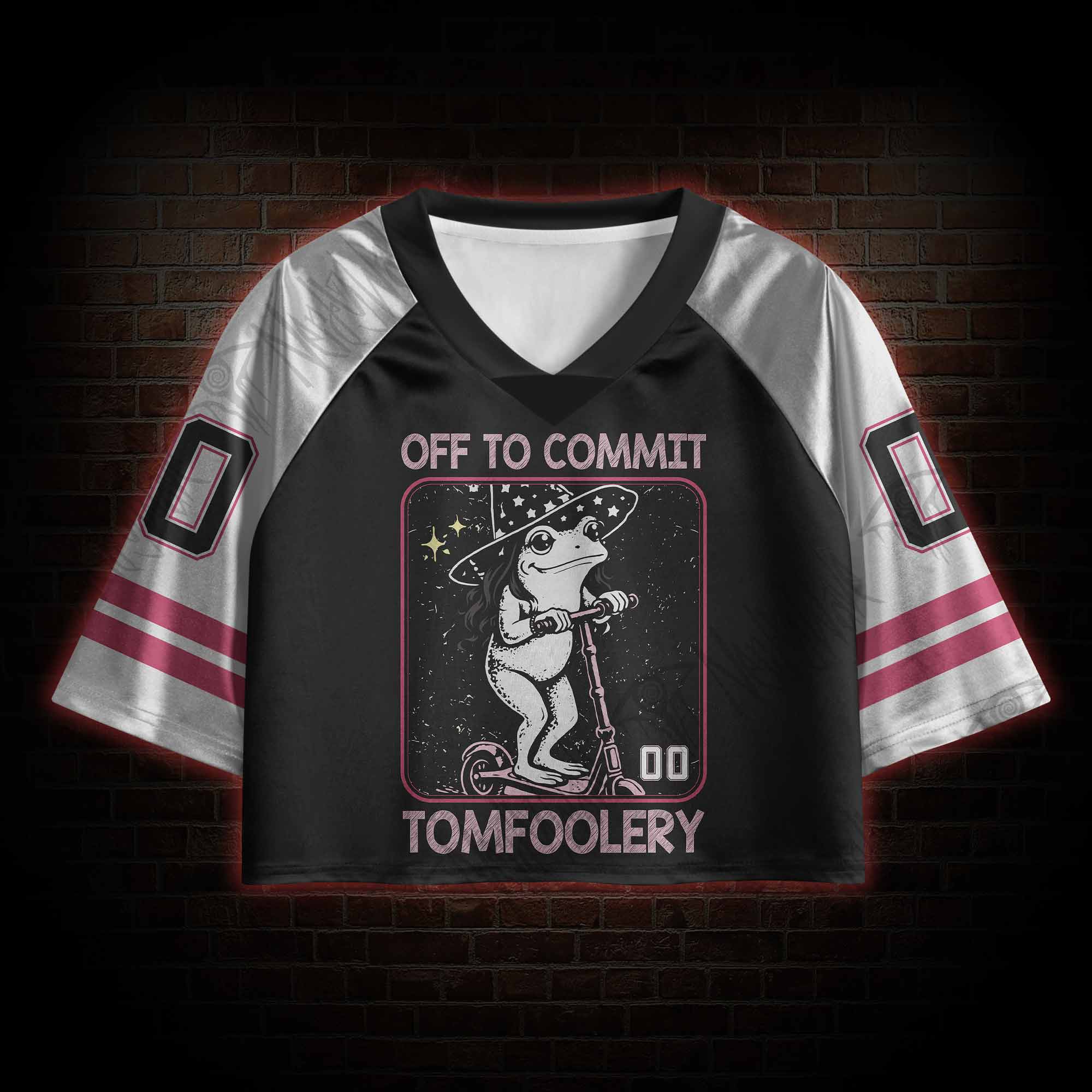 Off to Commit Tomfoolery Sports Crop Jersey