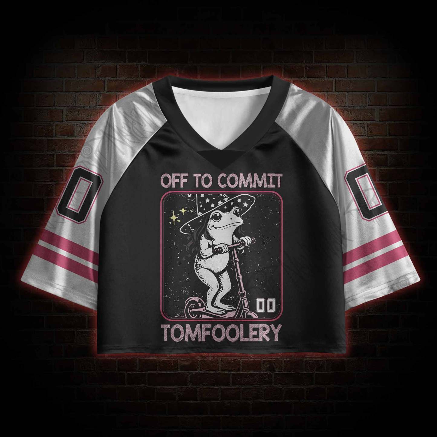 Off to Commit Tomfoolery Sports Crop Jersey