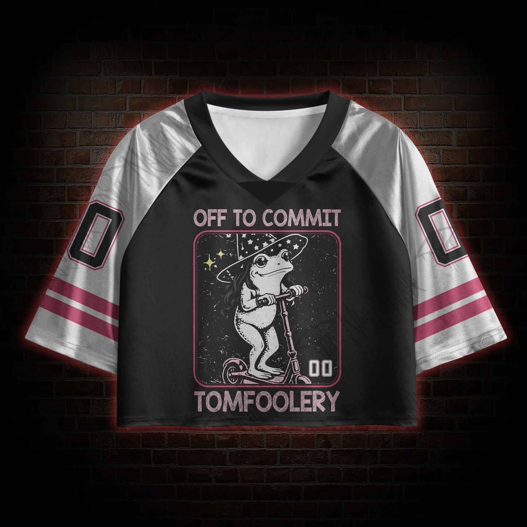 Off to Commit Tomfoolery Sports Crop Jersey