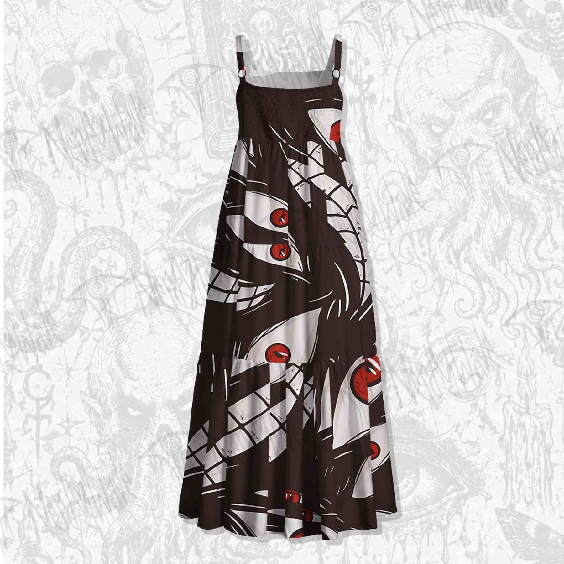 Homunculus Spaghetti Strap Long Dress