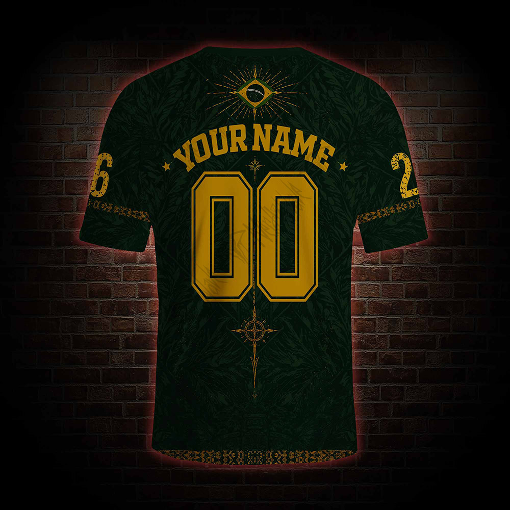 Personalized Brasil Jaguar Football Jersey
