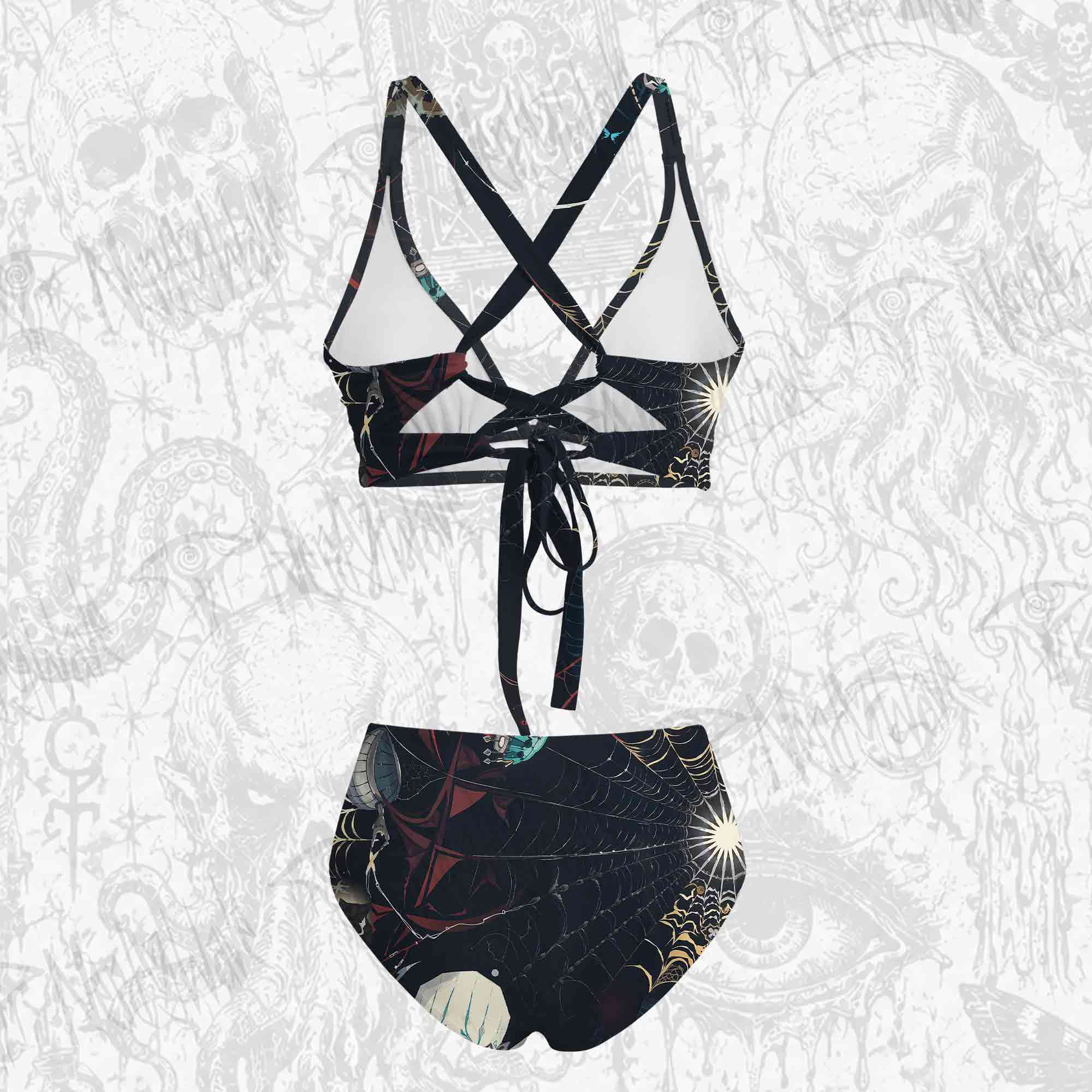 Shadowy Spiders Bikini Set