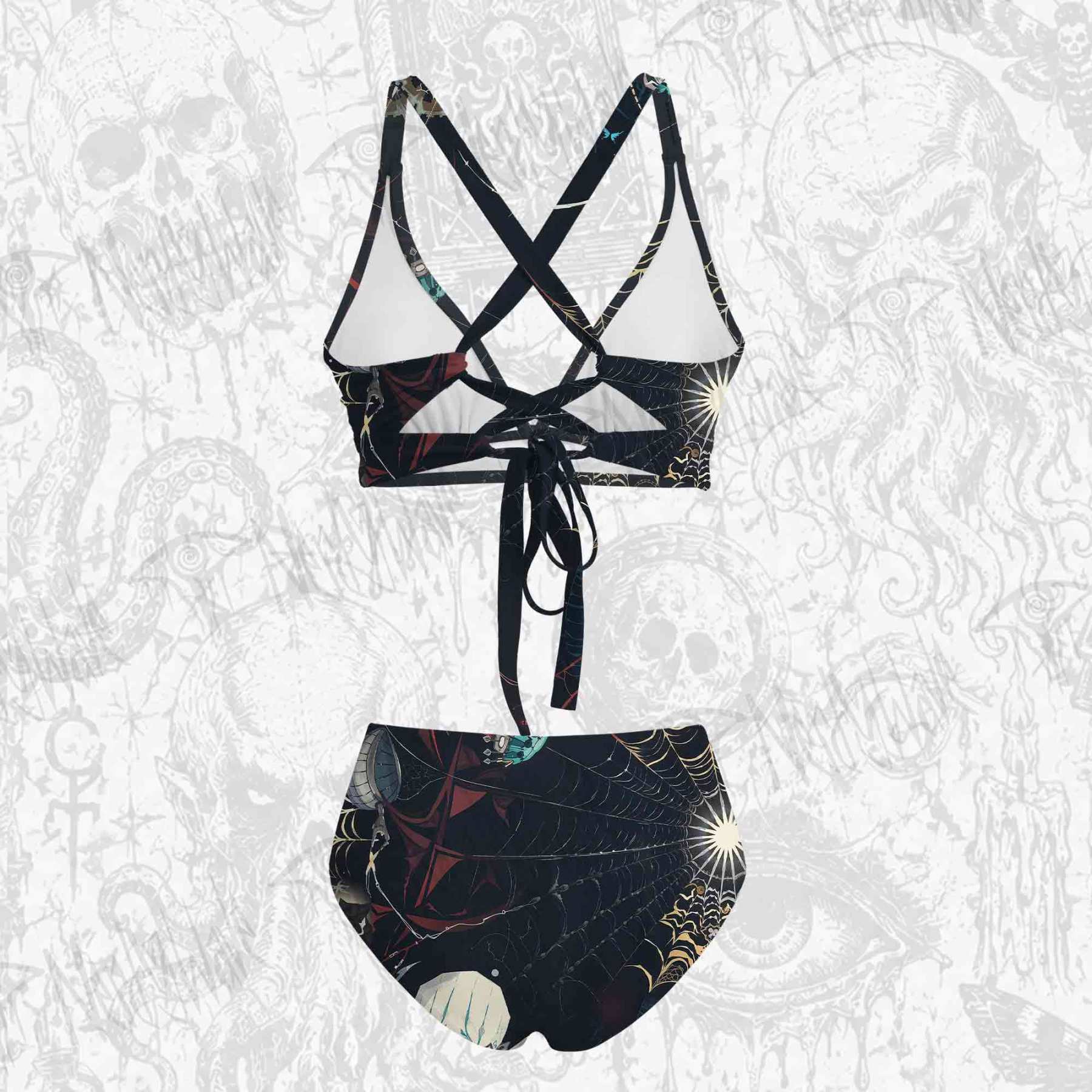 Shadowy Spiders Bikini Set