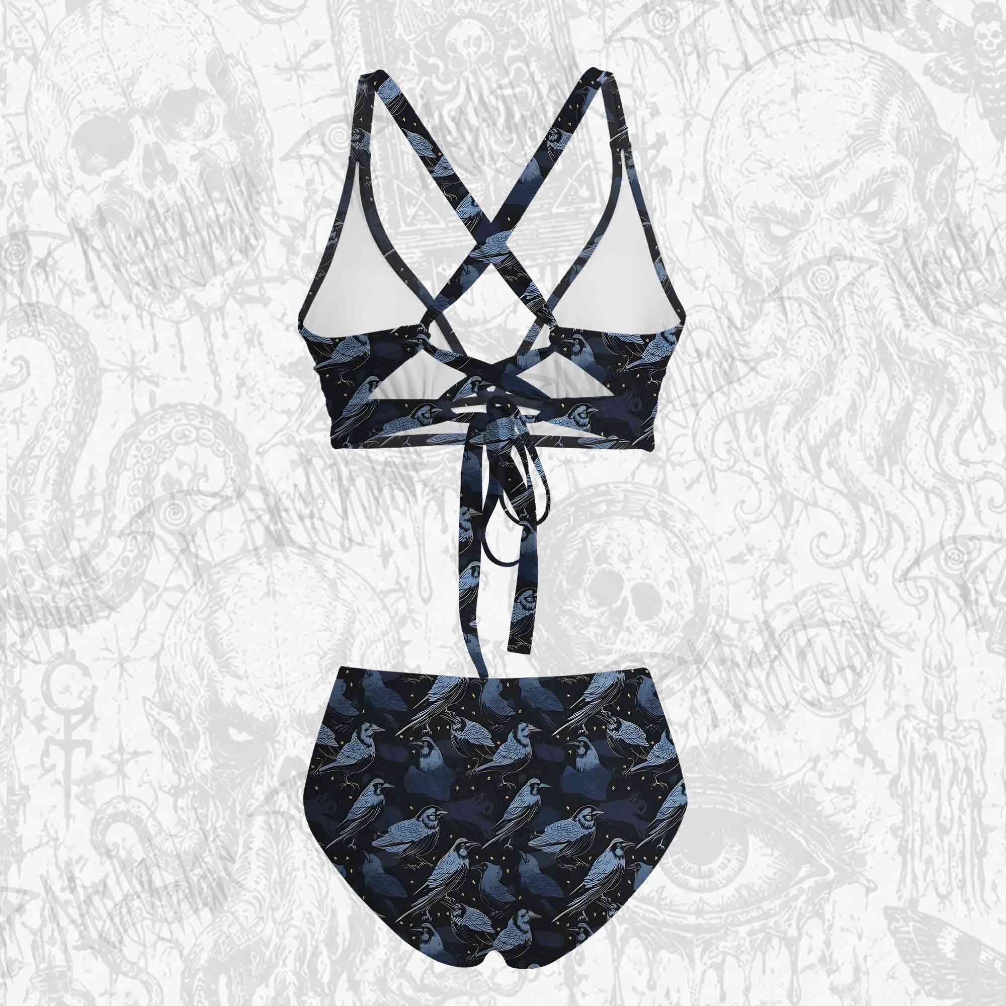 Crows at Night Bikini Set