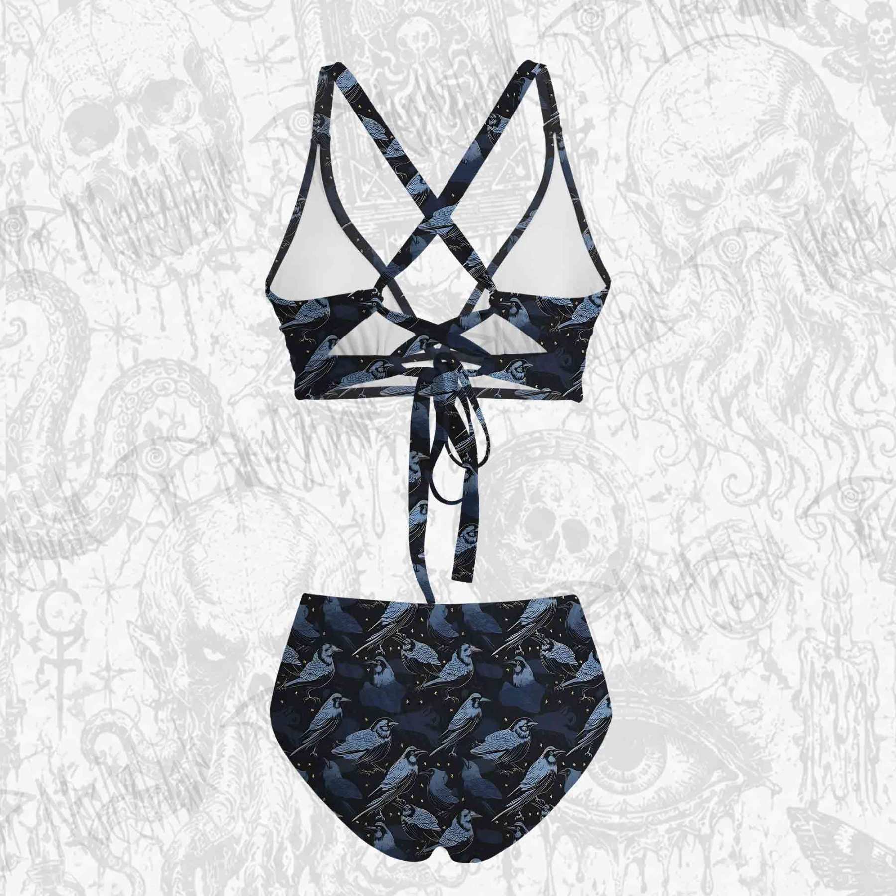 Crows at Night Bikini Set