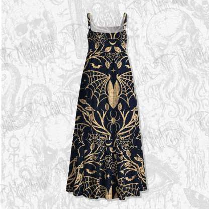 Midnight Manorv Wide Straps Maxi Dress