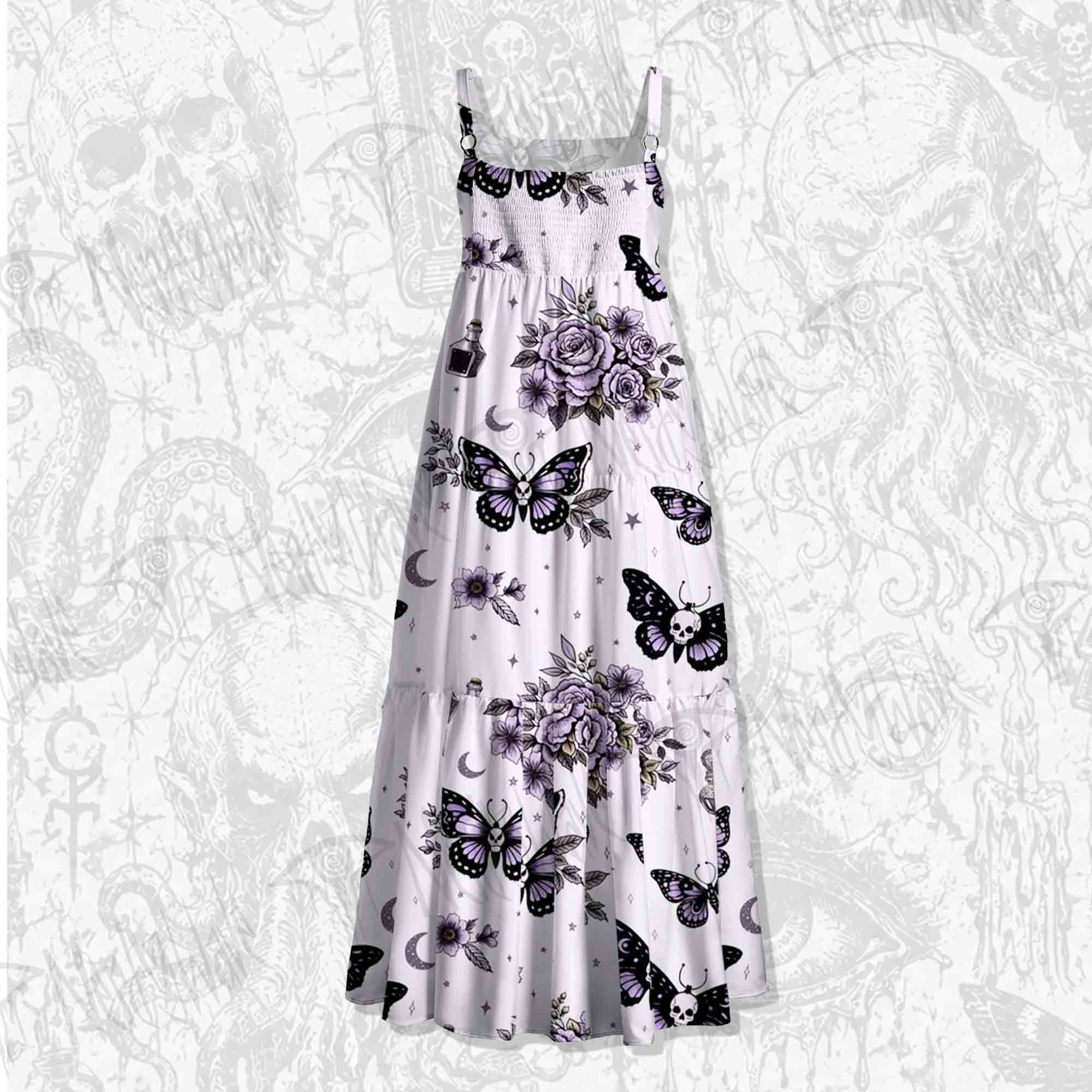 Fatal Romantic Wide Straps Maxi Dress