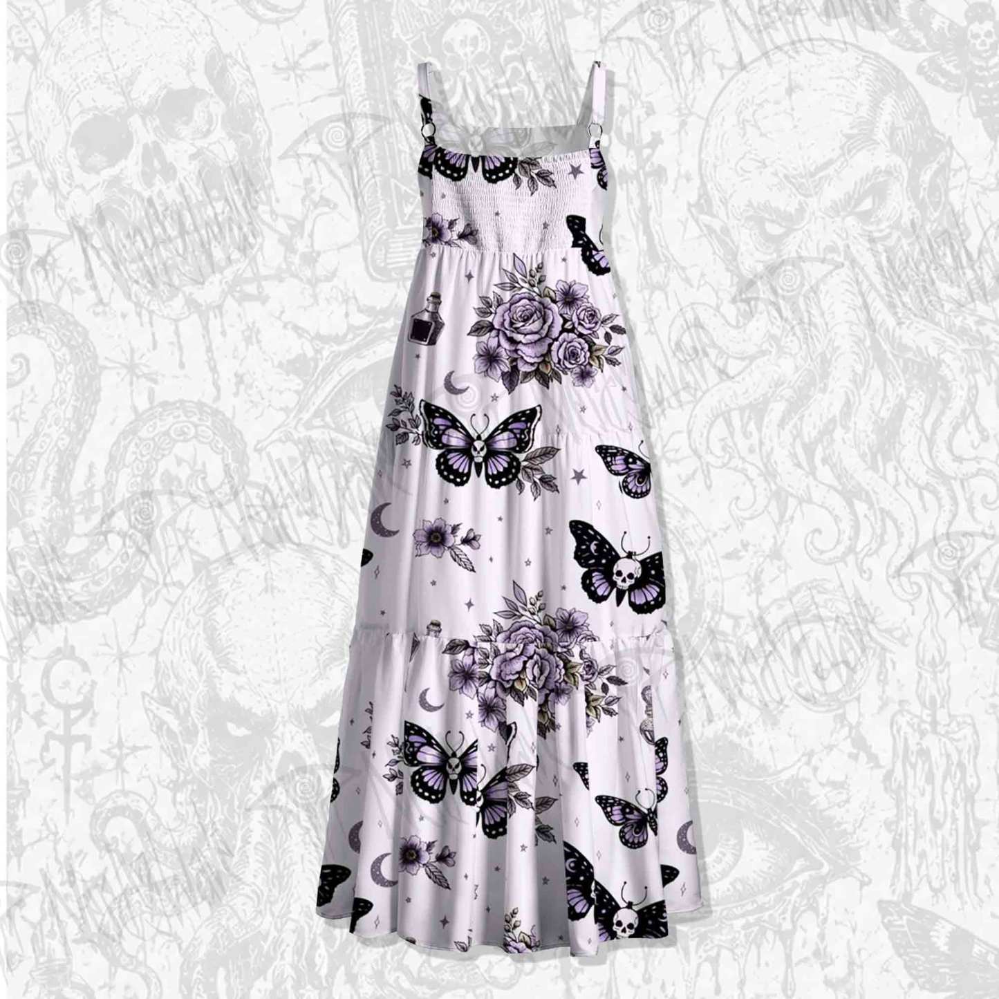 Fatal Romantic Wide Straps Maxi Dress
