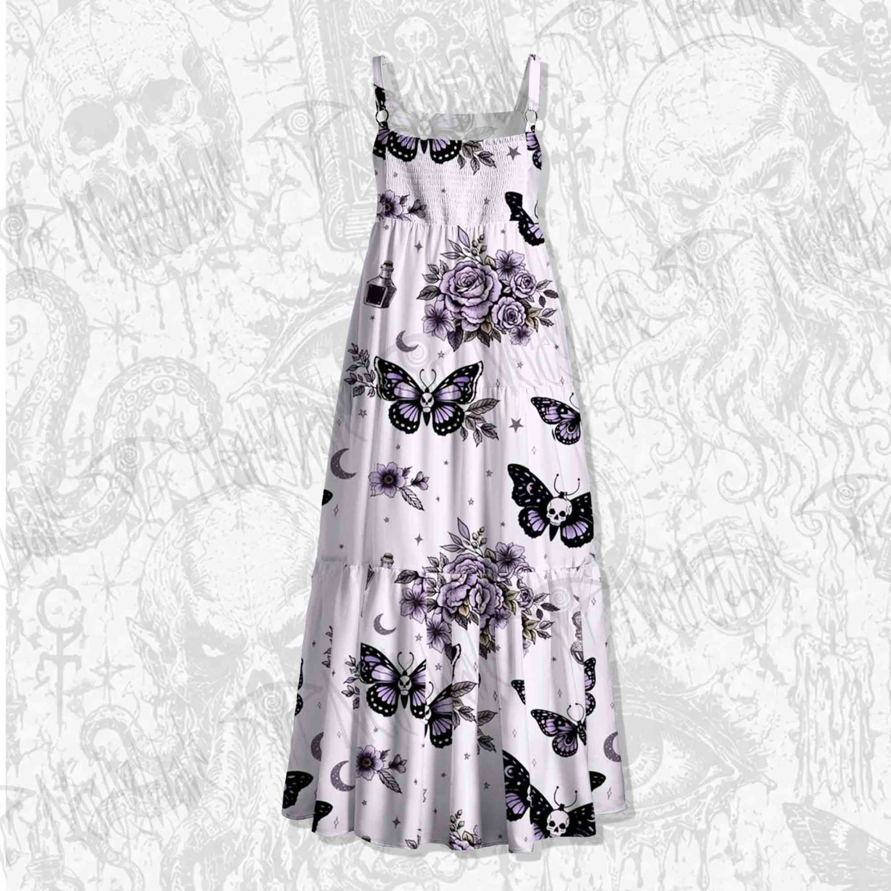 Fatal Romantic Wide Straps Maxi Dress