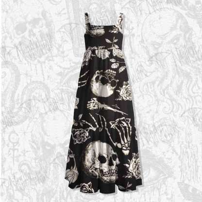 Bone & Bloom Wide Straps Maxi Dress