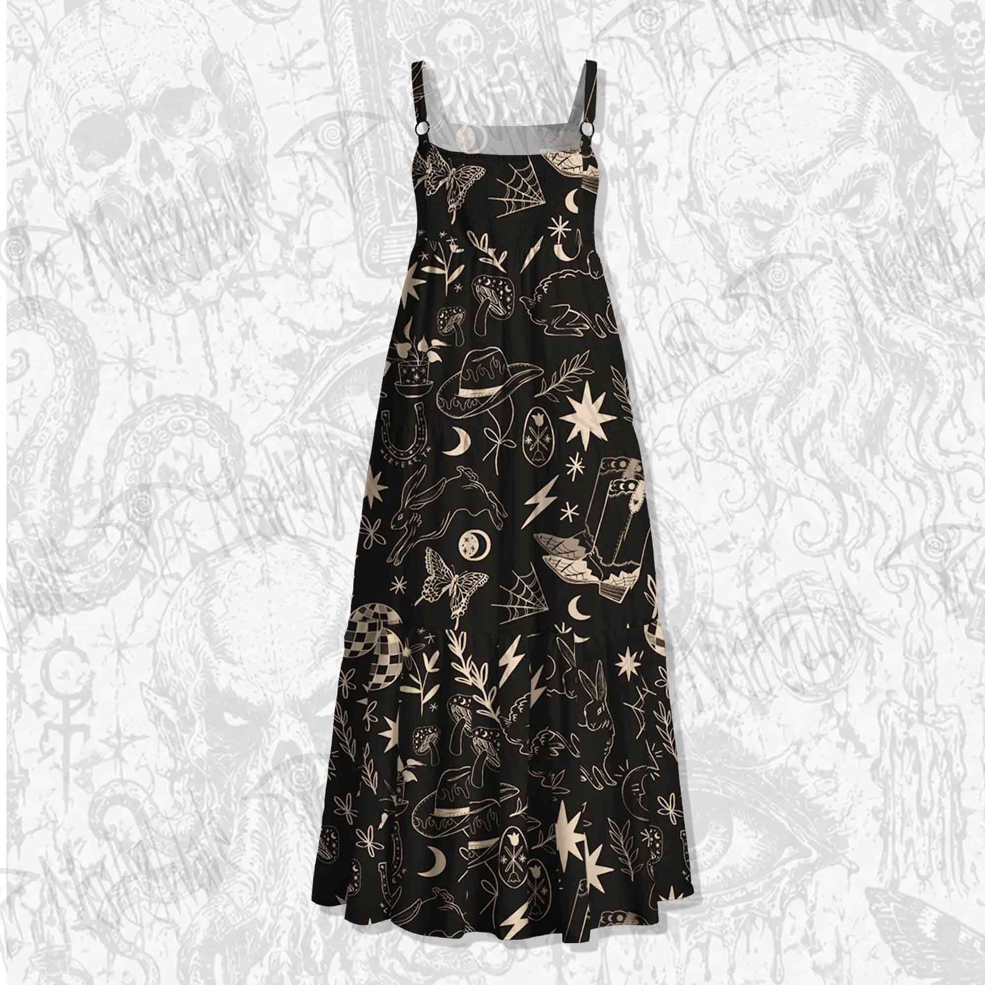 Cosmic West Wide Straps Maxi Dress