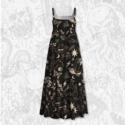 Cosmic West Wide Straps Maxi Dress