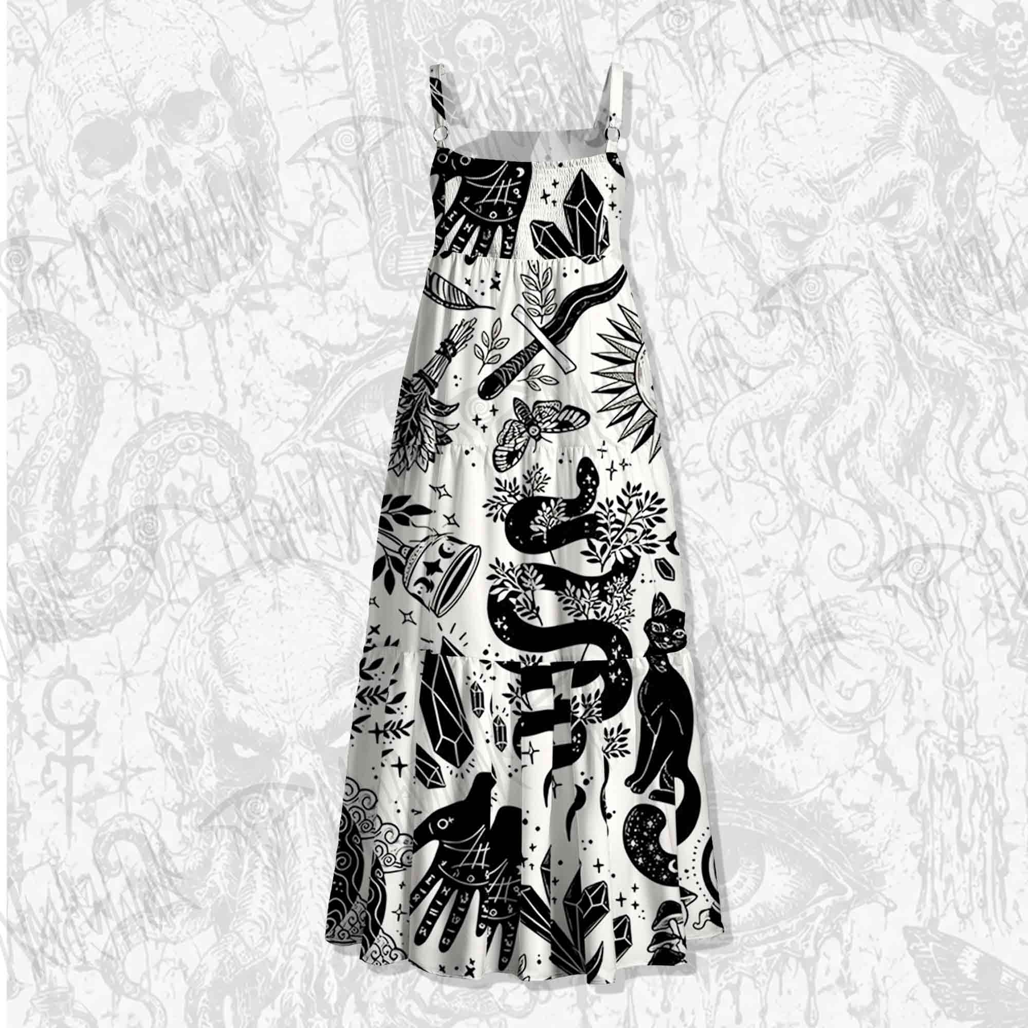 Witch's Cabinet Wide Straps Maxi Dress