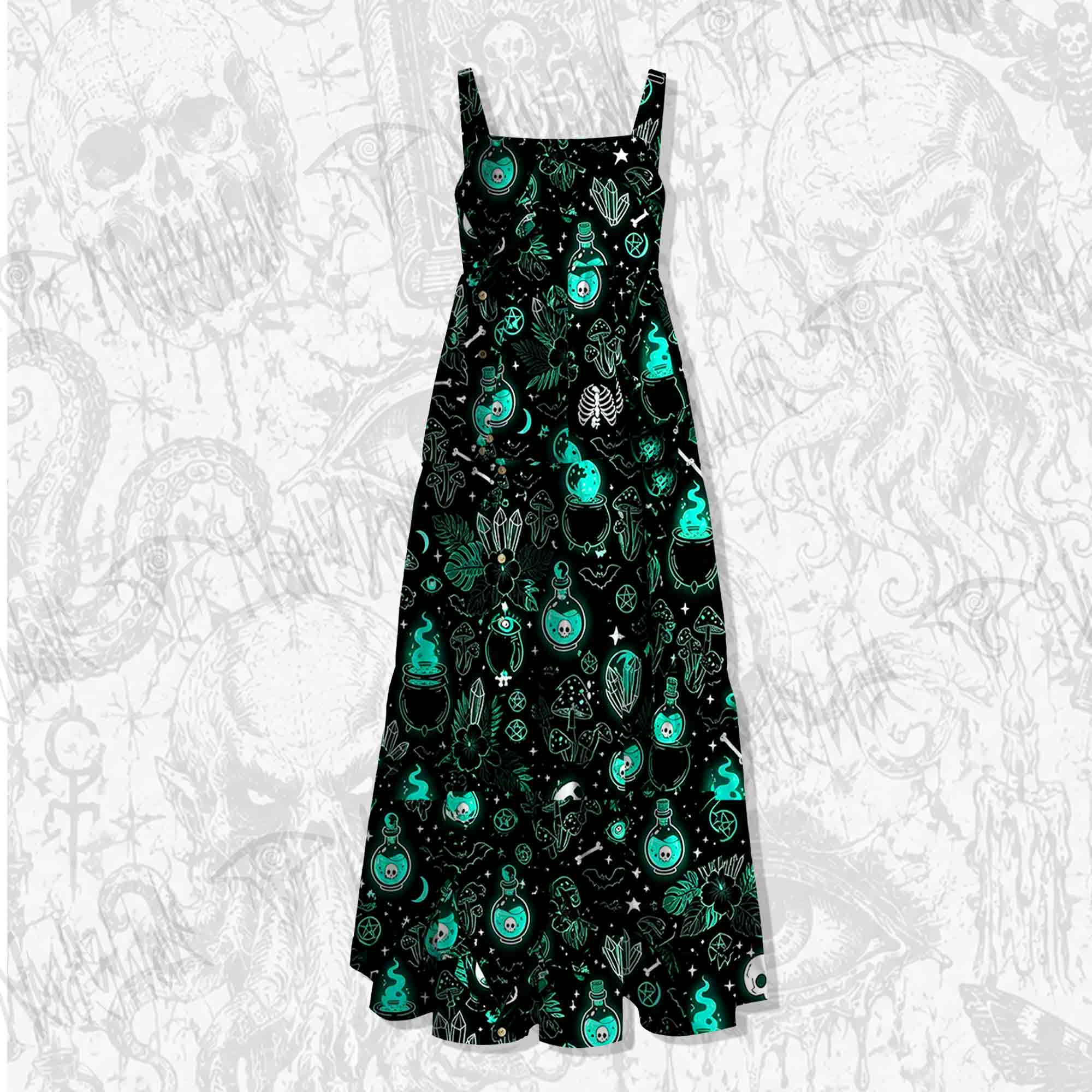 Toxic Brew Wide Straps Maxi Dress