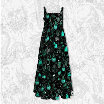 Toxic Brew Wide Straps Maxi Dress
