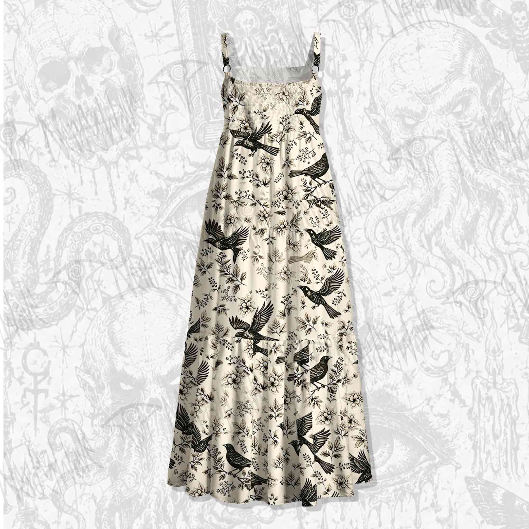 Raven’s Meadow Wide Straps Maxi Dress