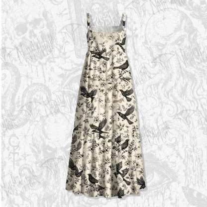 Raven’s Meadow Wide Straps Maxi Dress