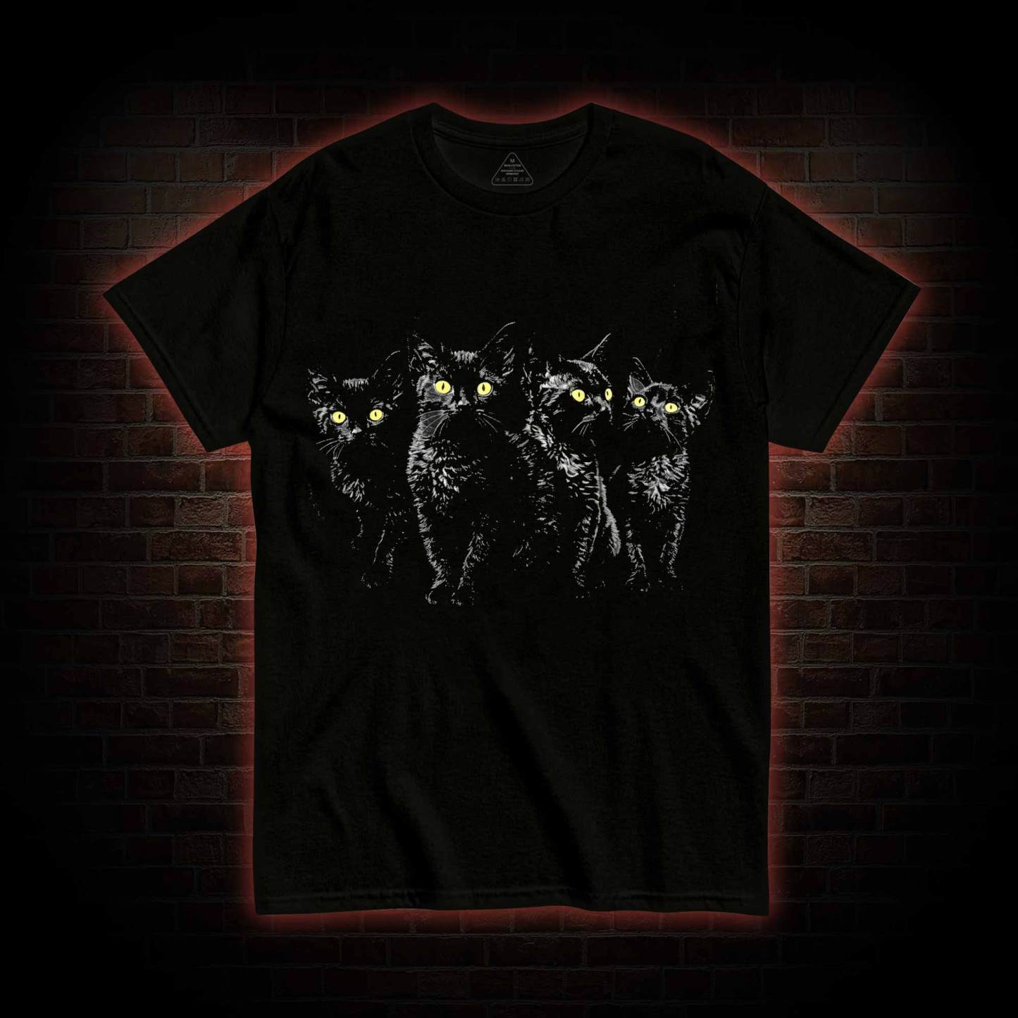 Yellow Eyes Black Cats T-shirt