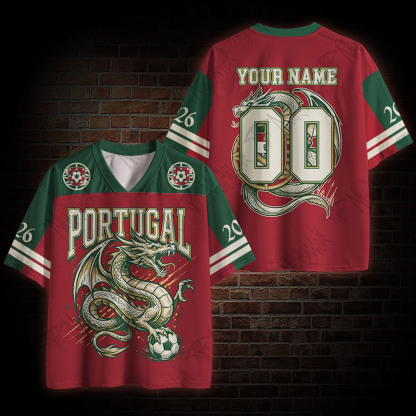 Personalized Portugal Dragon Mesh Jersey